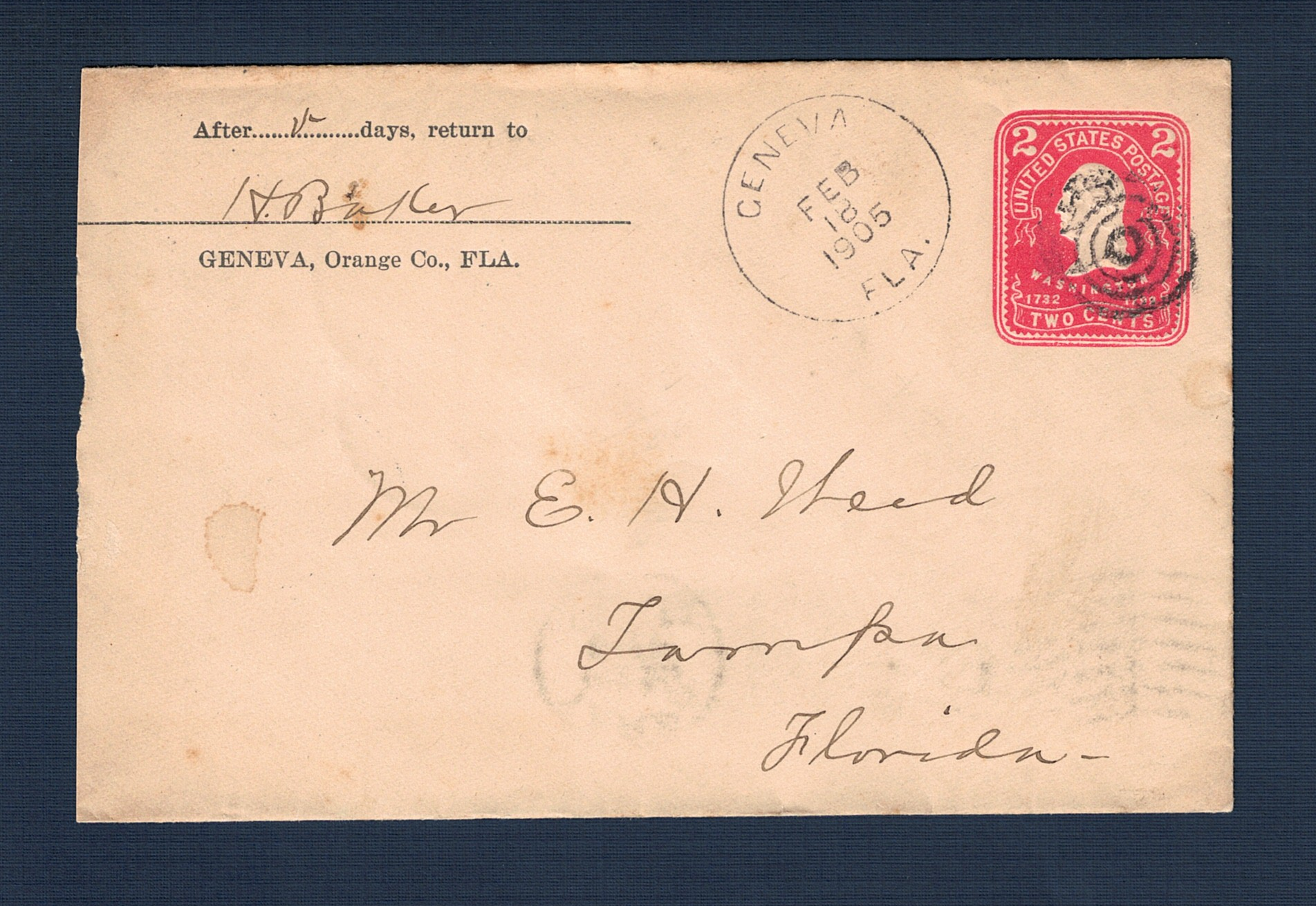 19050218 Geneva FL to Tampa FL - Front